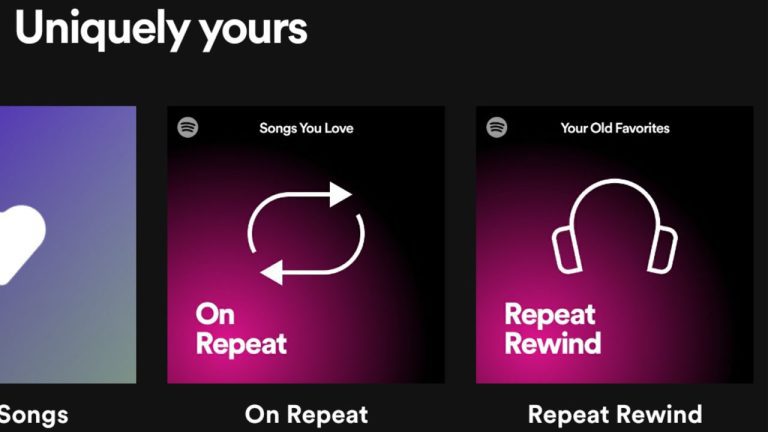 On Repeat and Repeat Rewind Playlists