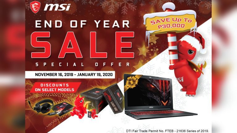 MSI End of Year Sale