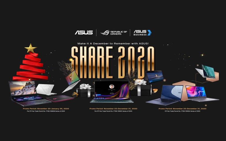 The ASUS Share 2020 is Here! Bundles and Prizes this Holiday Season!